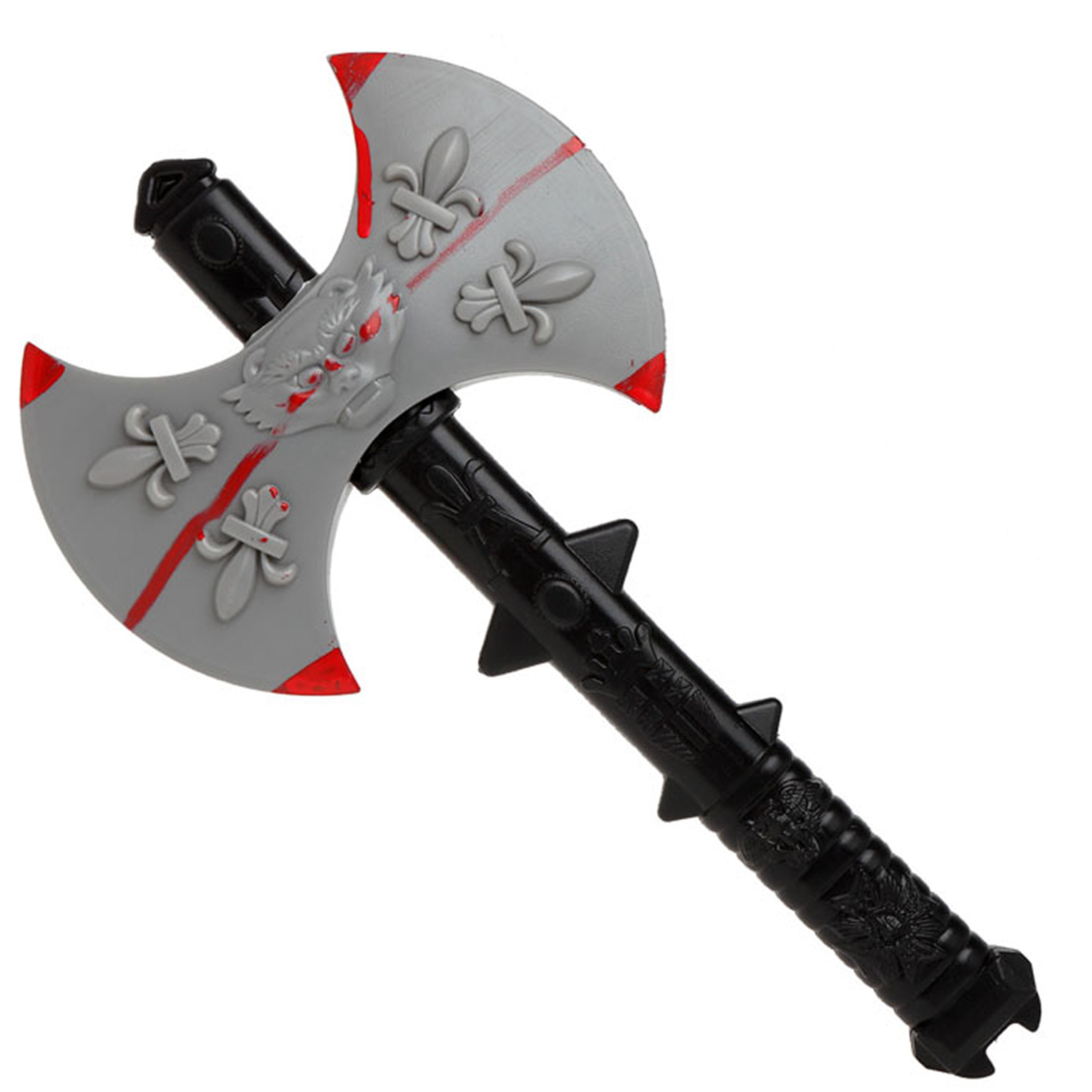 Grote hakbijl - plastic - 40 cm - Halloween/ridders verkleed wapens accessoires -