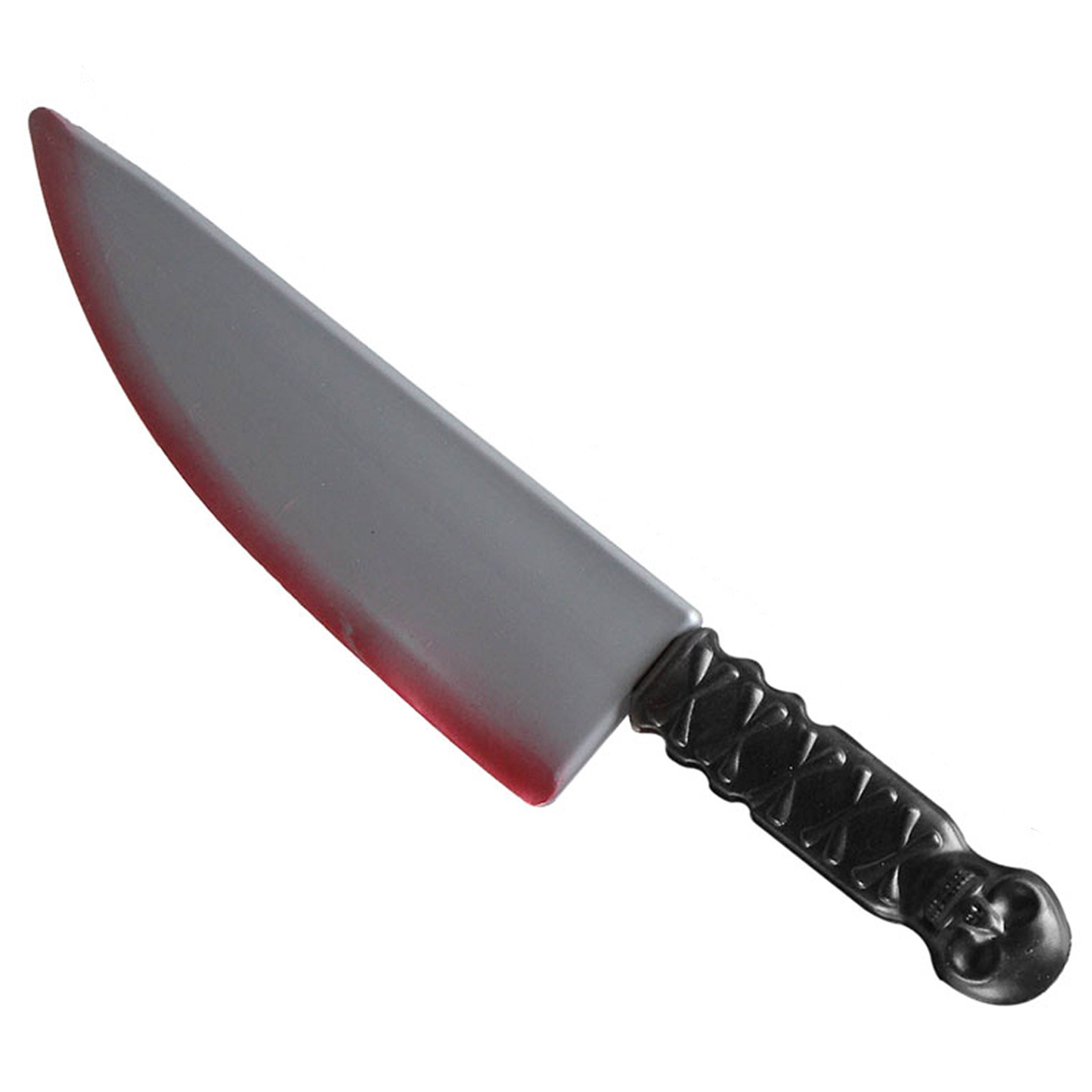 Groot killer mes - plastic - 41 cm - Halloween verkleed wapens - met bloed -