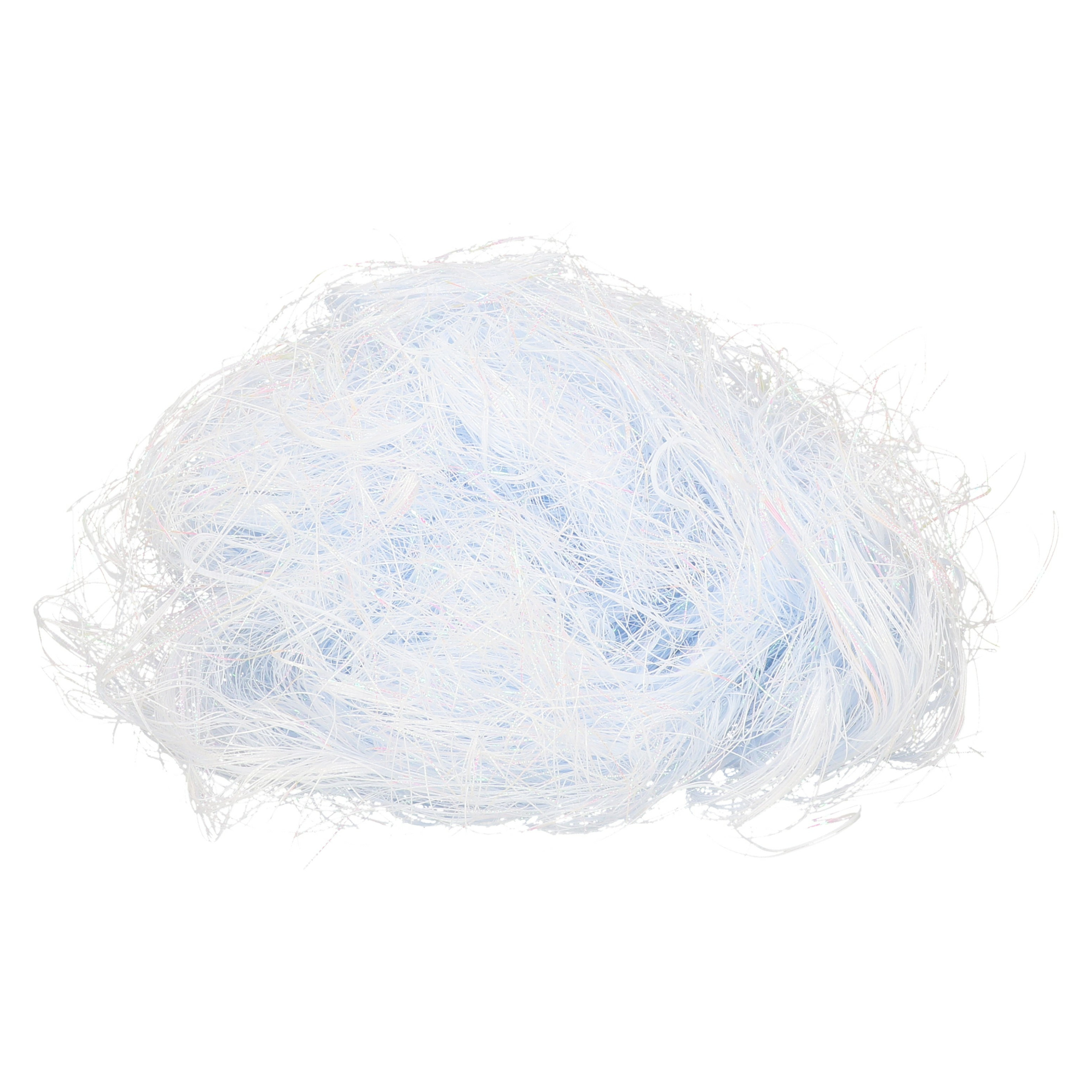 Engelenhaar - wit - 50 gram - synthetisch - kerstboom versiering lamettahaar -