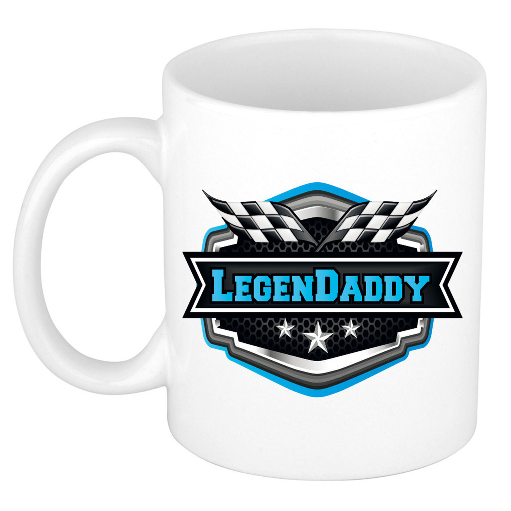 Vader/papa cadeau mok - Legendaddy - blauw - 300 ml - vaderdag/verjaardag -