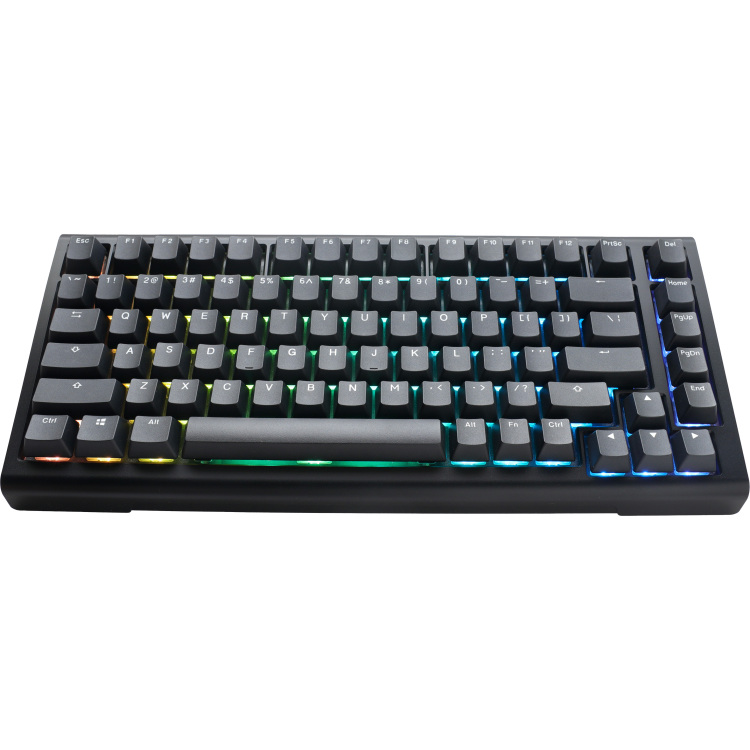 Ducky ProjectD Tinker 75 met QMK/VIA toetsenbord RGB led, Double-shot PBT, Hot-swappable, Gasket mount, 75%