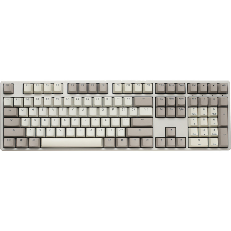 Ducky Origin Vintage toetsenbord hot swap, PBT Double-Shot Keycaps