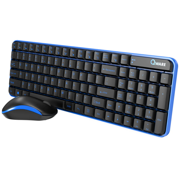 Qware Waterford draadloze combo desktopset 1500 DPI
