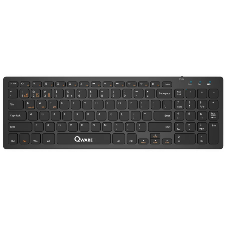 Qware Oldham draadloos toetsenbord toetsenbord 2,4 GHz USB | Bluetooth