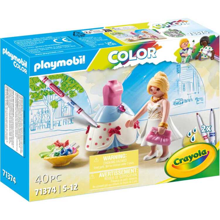 PLAYMOBIL Color - Modieuze jurk constructiespeelgoed 71374