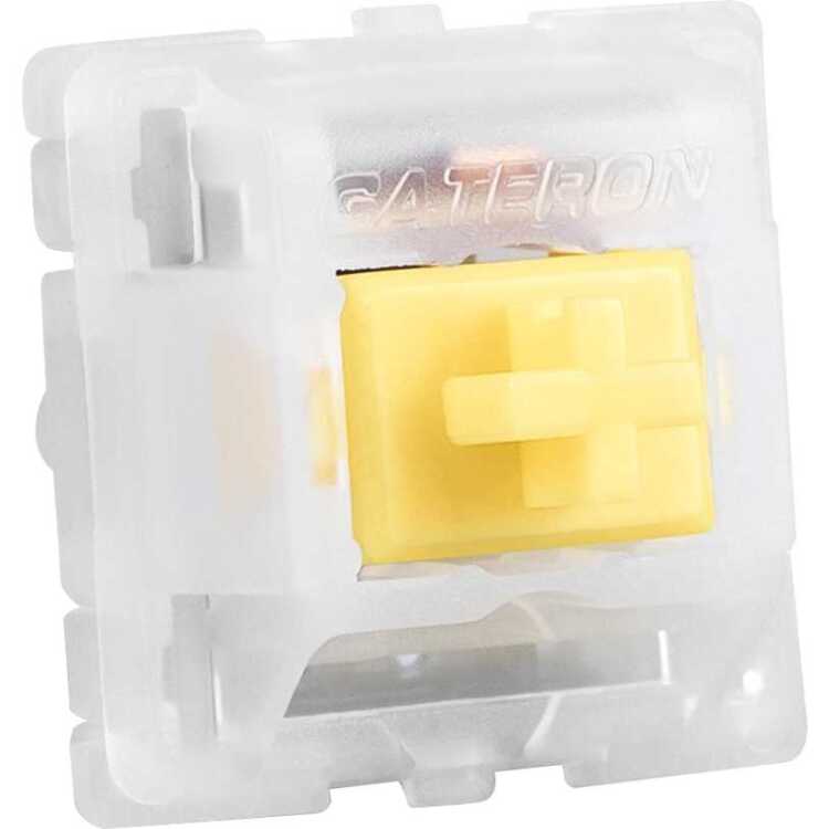 Sharkoon Gateron Cap V2 Milky-Yellow Switch-Set keyboard switches 35 stuks
