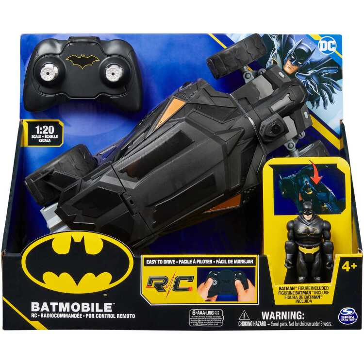 Spin Master Batman Batmobile met afstandsbediening (2,4 GHz) rc Schaal 1:20