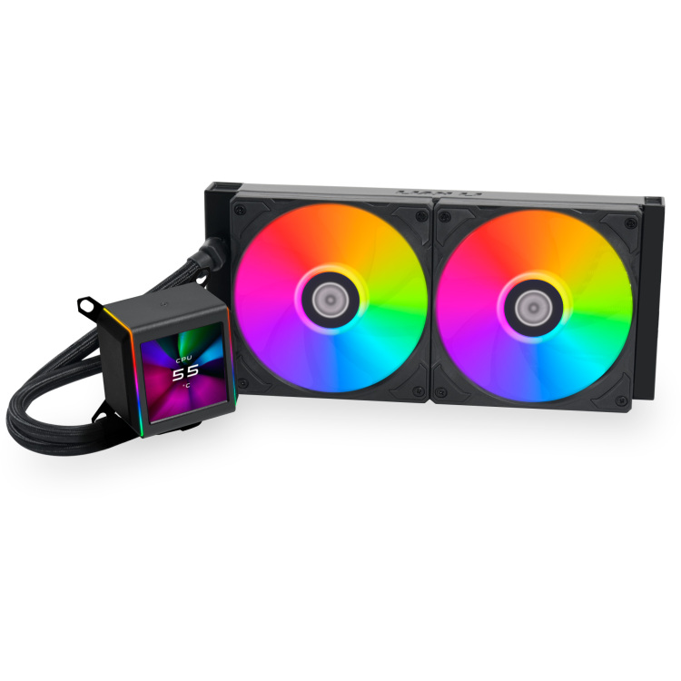 Lian Li Galahad II LCD 280 waterkoeling 4-pins PWM fan-connector