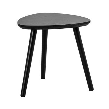 Bijzettafel Triangel - zwart - 39,5x40x40 cm - Leen Bakker