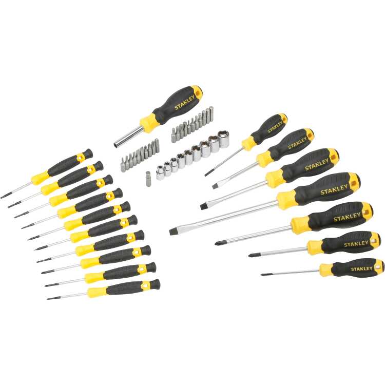 Stanley Schroevendraaier-set, 49-delig gereedschapsset Incl. draagkoffer, 1/4"