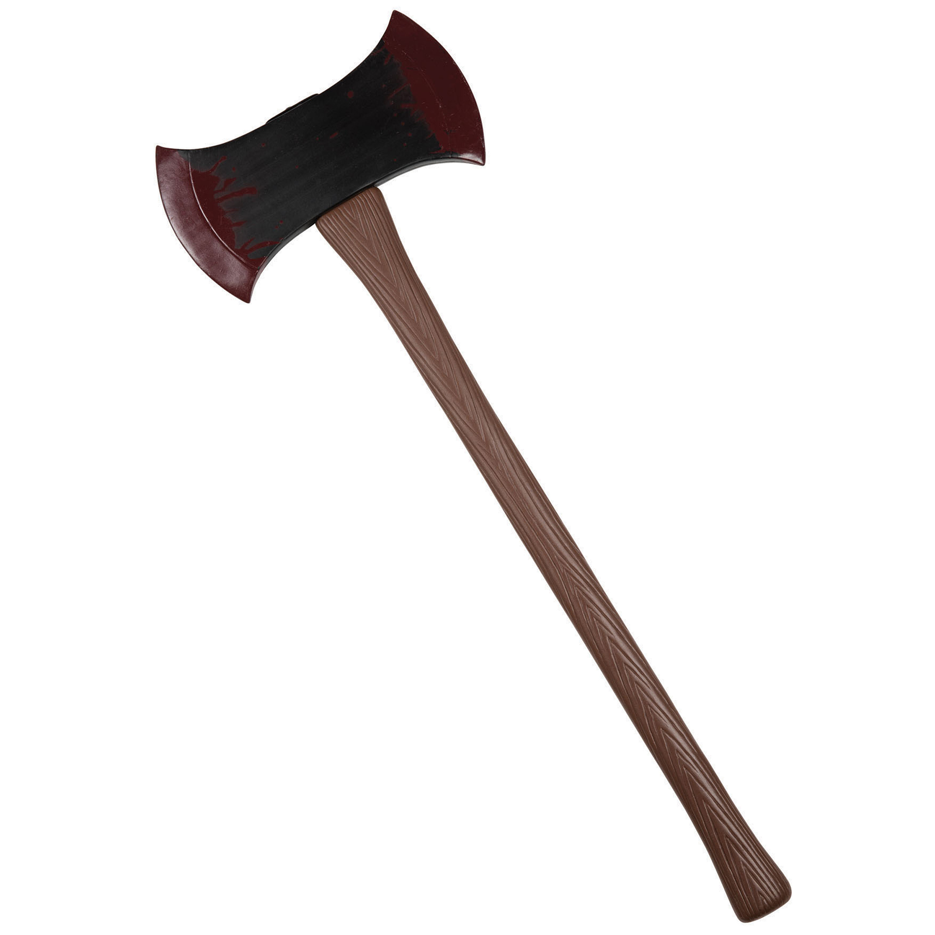 Horror/Halloween dubbele bijl - 76 cm - kunststof - verkleed wapens accessoires -