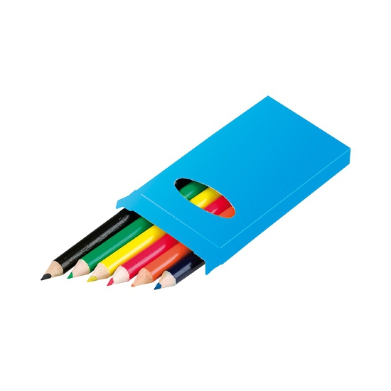 Potloden 6 stuks gekleurd -