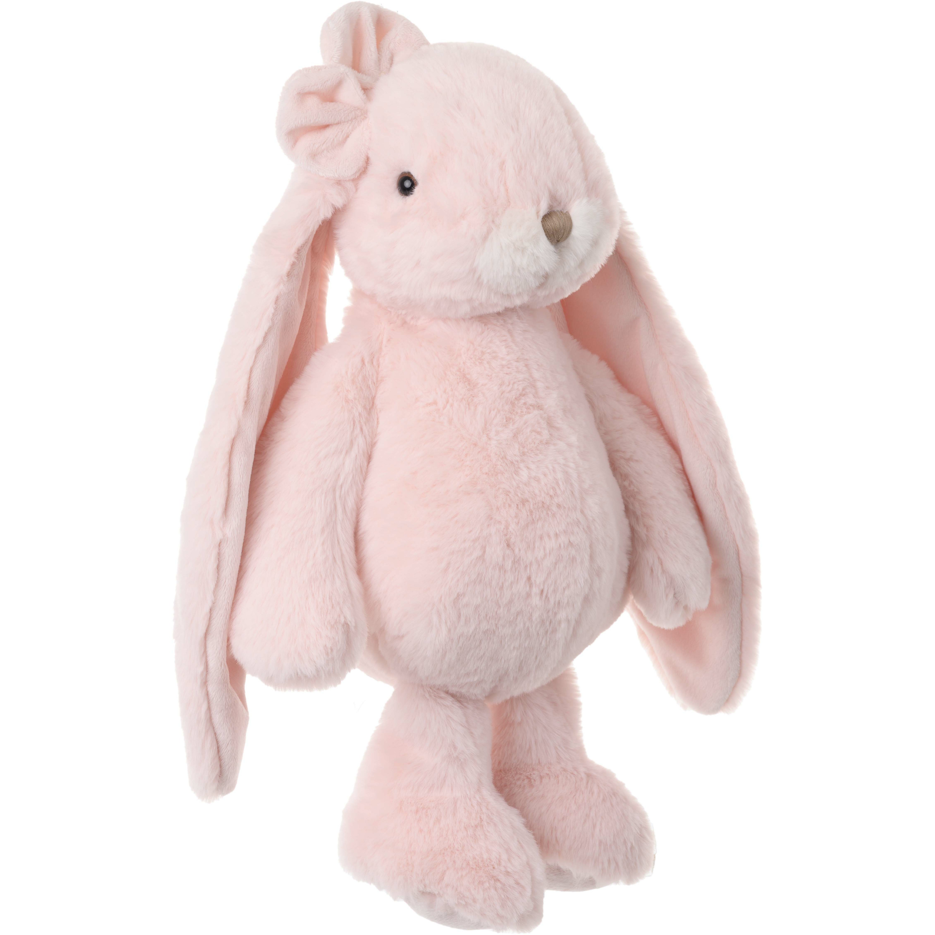 Bukowski pluche konijn knuffeldier - lichtroze - staand - 40 cm - luxe knuffels -