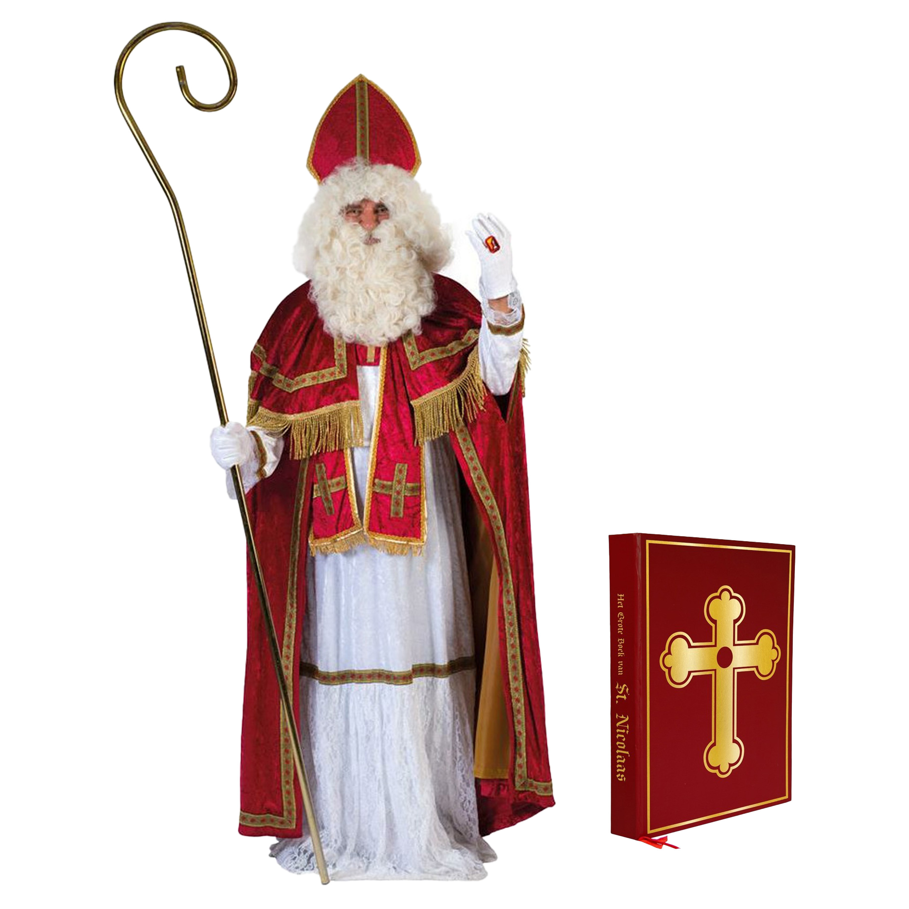 Compleet Sinterklaas kostuum inclusief boek One size -