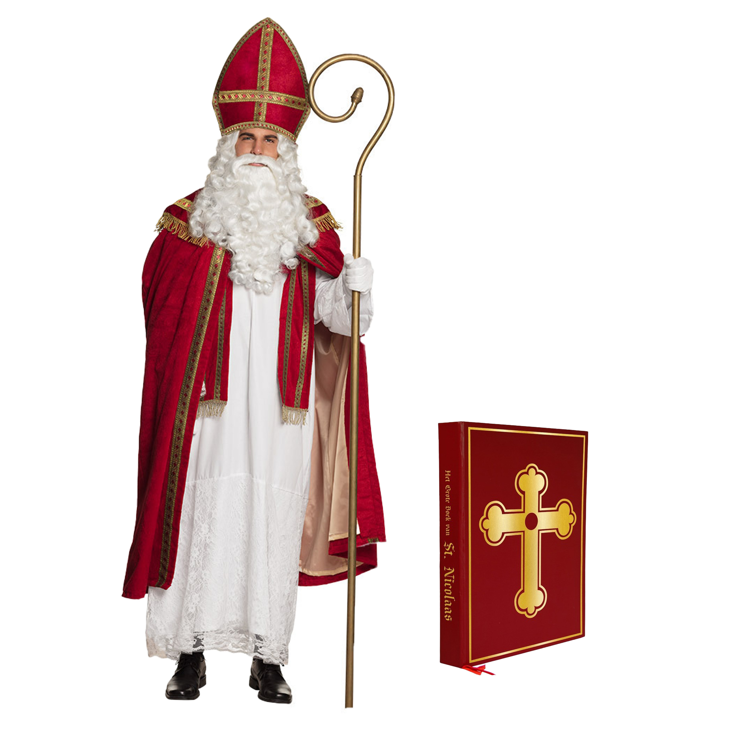 Compleet Sinterklaas kostuum inclusief boek One size -