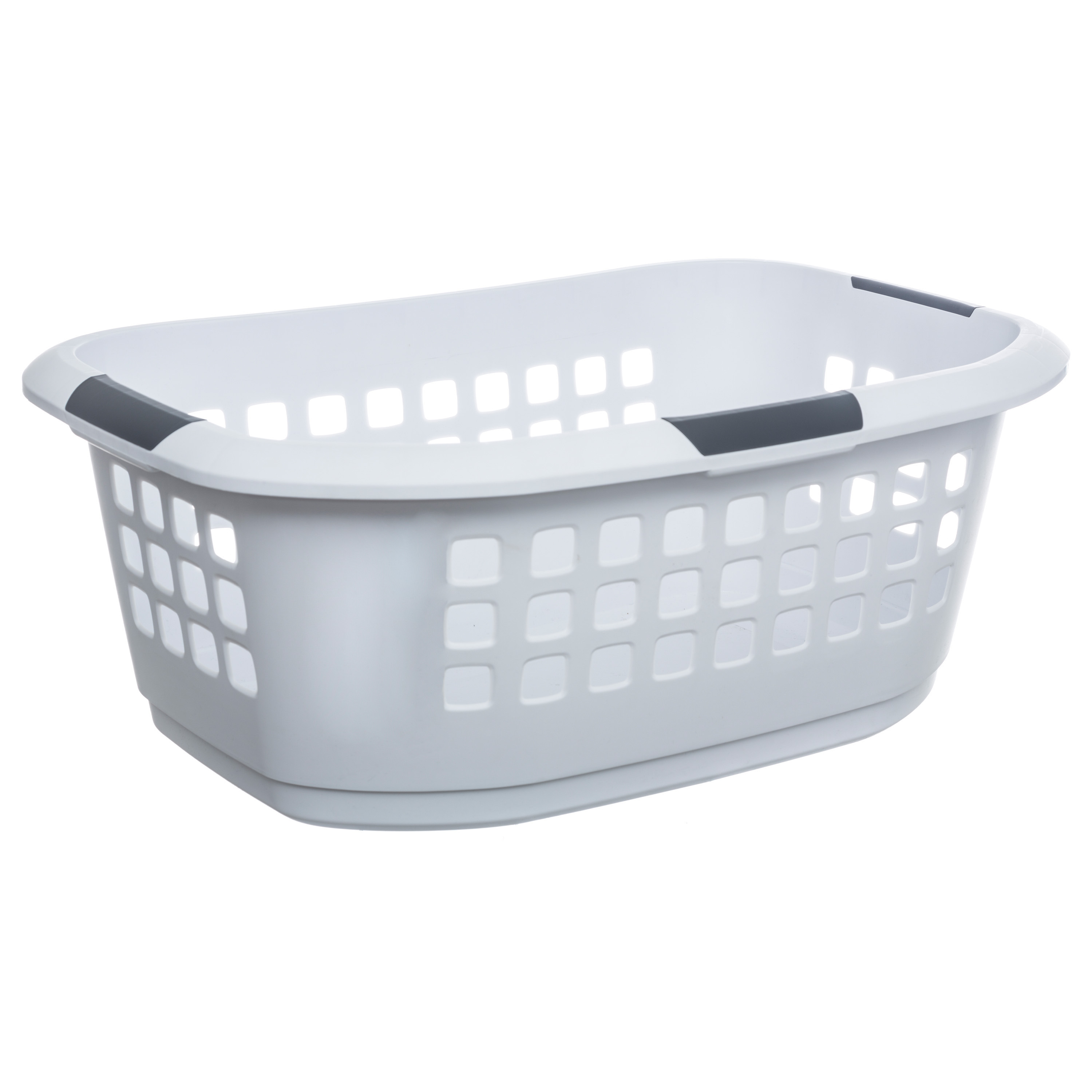 Wasmand extra groot - wit - kunststof - 51 liter - 67 x 47 x 27 cm -