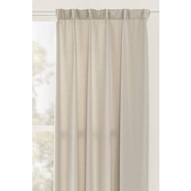 Gordijn Julian - beige - 140x280 cm (1 stuk) - Leen Bakker