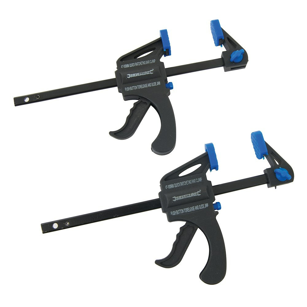 Snelspan lijmklem - 2x - hard kunststof - bereik 300 mm - lijmtang -