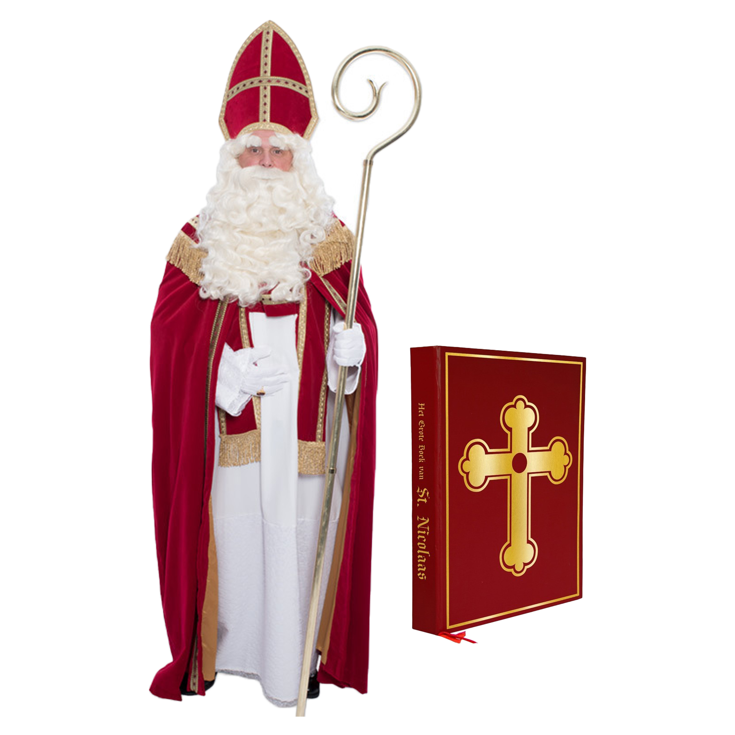 Compleet Sinterklaas kostuum inclusief boek One size -