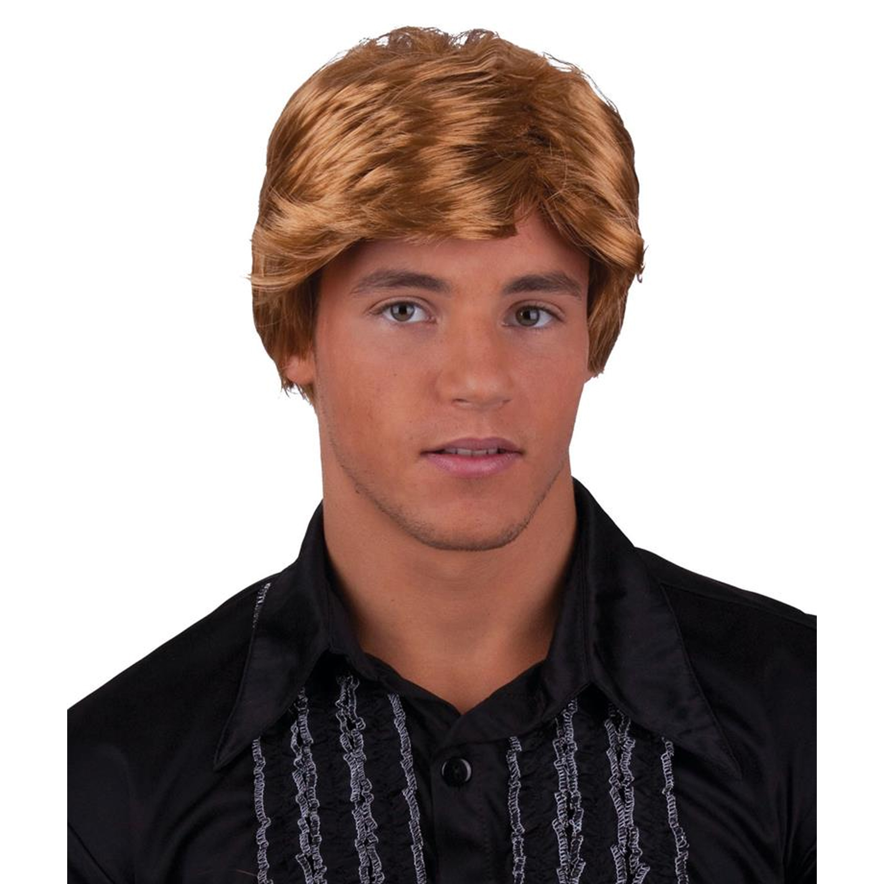 Carnaval verkleedpruik heren Coole surf boy/Kakker Ken - kort haar - bruin -
