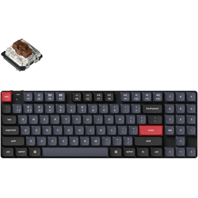 Keychron K13 Pro-H3 toetsenbord 80% TKL, RGB leds, Low-Profile Double-shot PBT, hot swap, Bluetooth 5.1