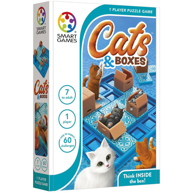 SmartGames Cats & Boxes leerspel Nederlands, 1 speler, Vanaf 7 jaar, 60 opdrachten