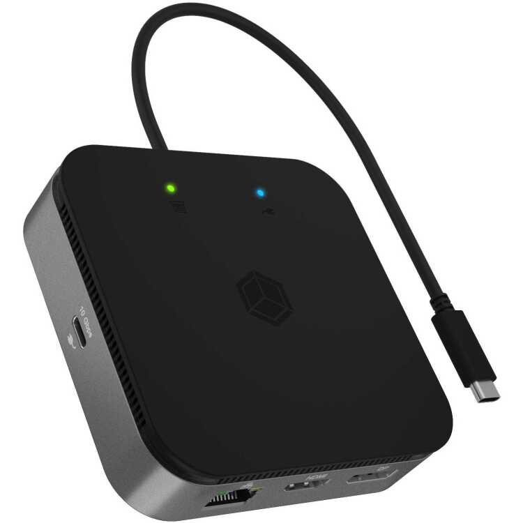 ICY BOX IB-DK408-C41 dockingstation USB-C, USB-A, HDMI, DisplayPort, RJ-45