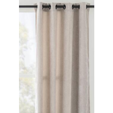 Gordijn Indy - zand - 140x280 cm (1 stuk) - Leen Bakker