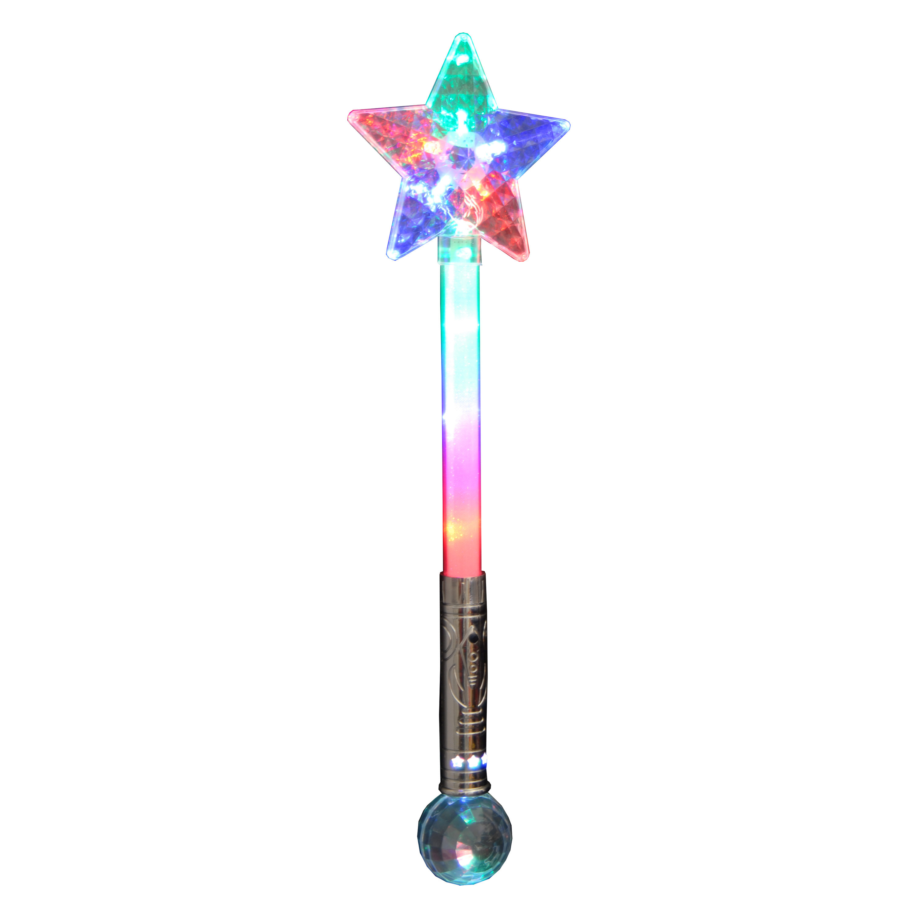 Licht toverstaf 53 cm - magische LED verlichting - multi kleuren - festival/evenement lichtjes -
