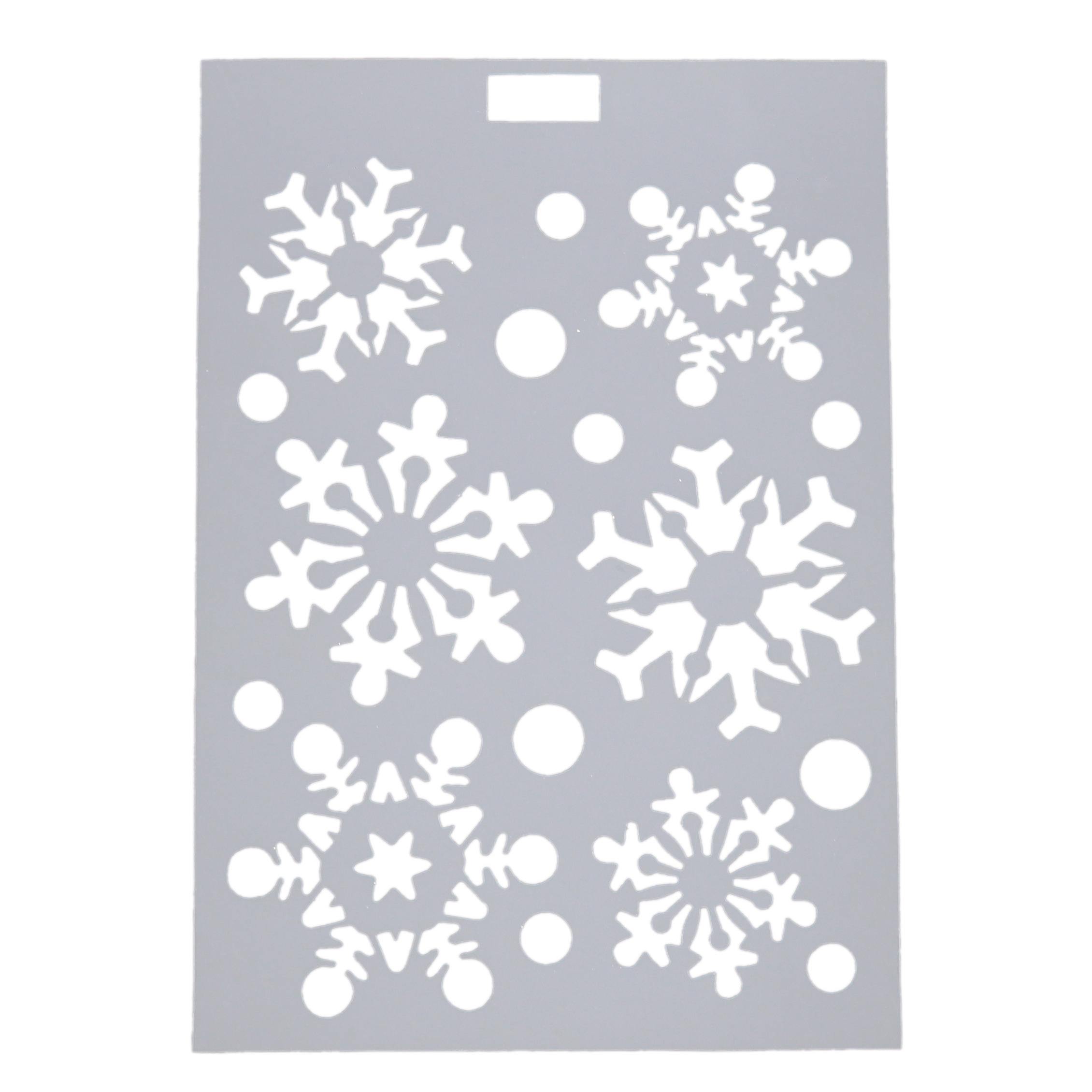 Kerst raamsjablonen - sneeuwvlokken - vel van 21 x 30 cm -