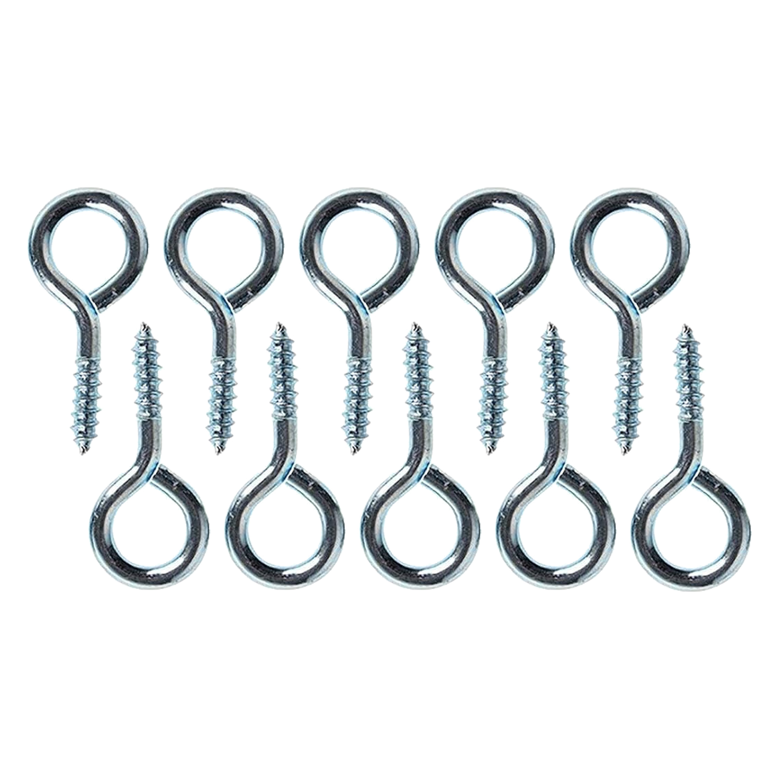 Deltafix Schroefogen - 18x - verzinkt metaal - 30 x 14 mm - ijzerwaren -