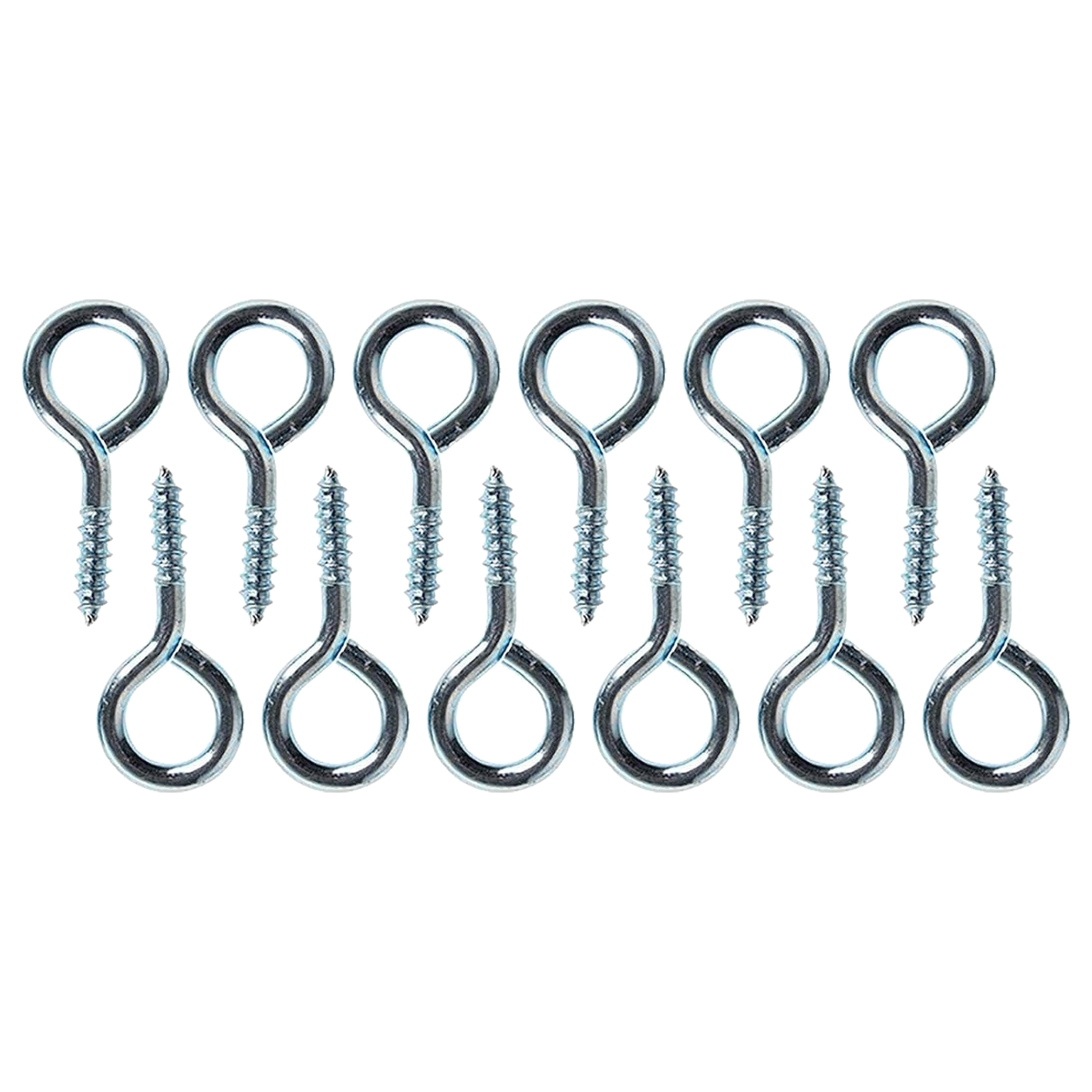 Deltafix Schroefogen - 24x - verzinkt metaal - 30 x 14 mm - ijzerwaren -