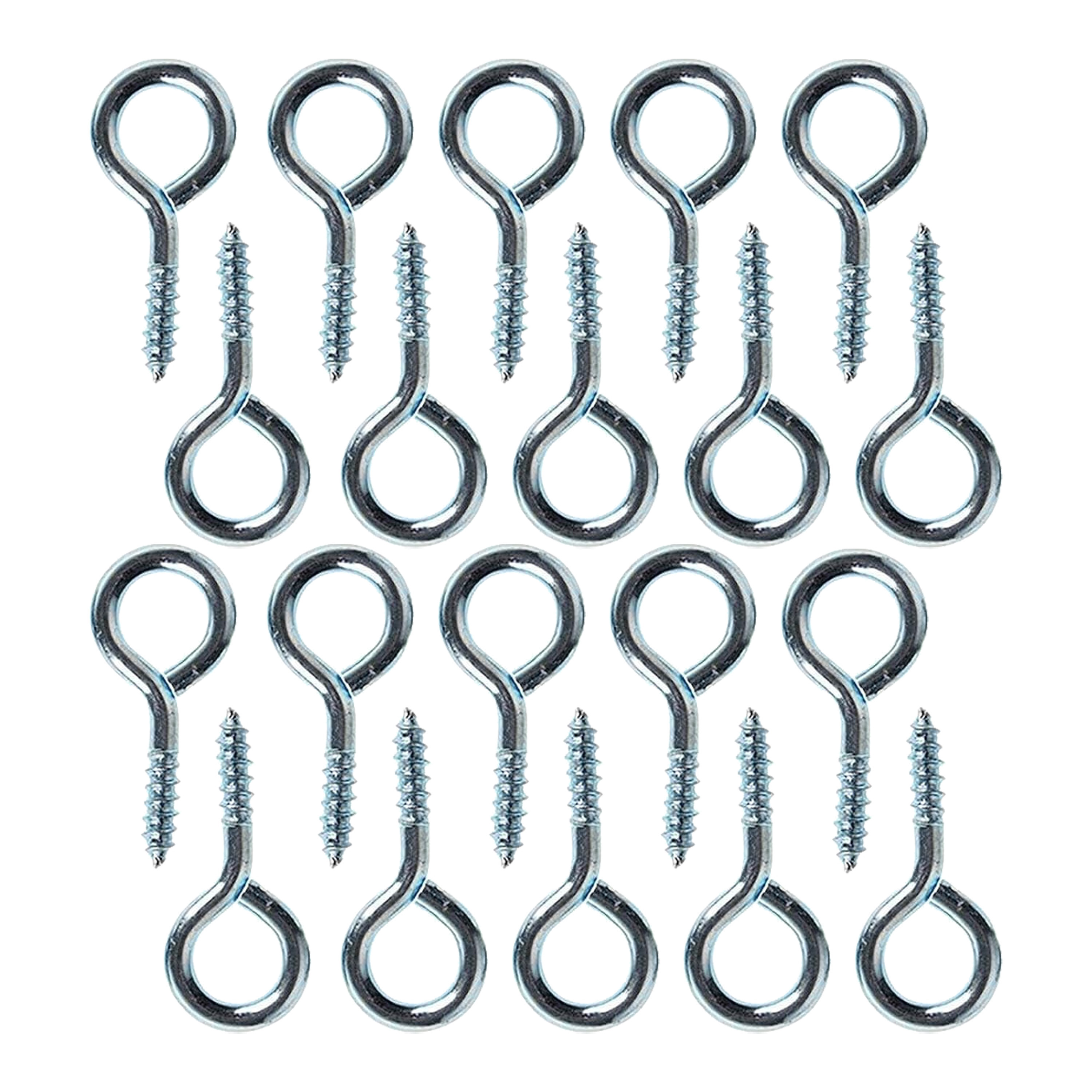 Deltafix Schroefogen - 48x - verzinkt metaal - 12 x 4 mm - ijzerwaren -