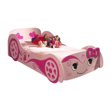 Vipack autobed Love - roze - 68,3x101,4x213 cm - Leen Bakker