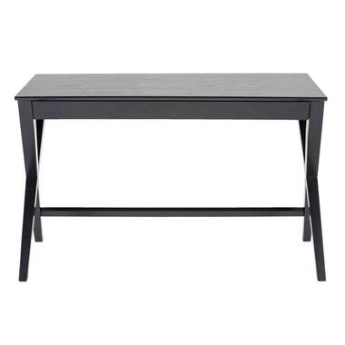 Bureau Gorvik - zwart - 75x120x60 cm - Leen Bakker