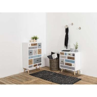 Ladekast Suomi - multikleur - 81x70x32 cm - Leen Bakker