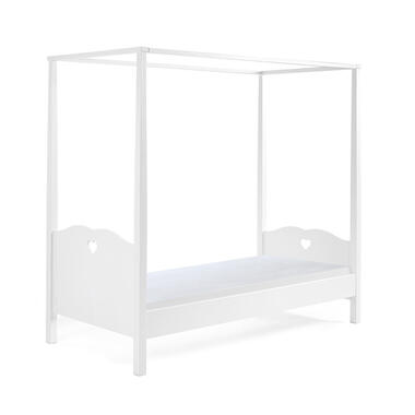 Vipack hemelbed Amori - wit - 74,5x97x211,2 cm - Leen Bakker