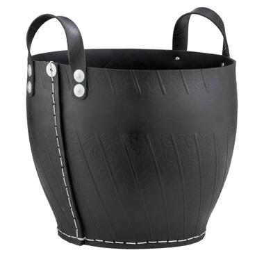 Mand Gijs - zwart - 35xØ40 cm - Leen Bakker