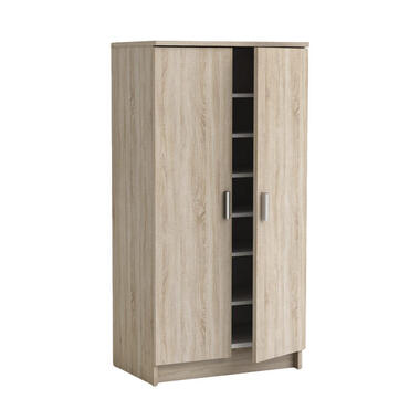 Schoenenkast Cabinet - eikenkleur - 108,4x54,6x35,3 cm - Leen Bakker