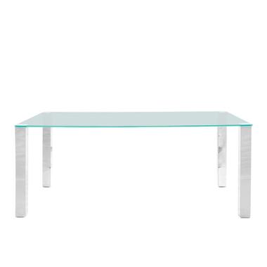 Eetkamertafel Vandel - transparant - 90x180x75 cm - Leen Bakker