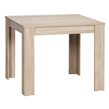 Eetkamertafel Sepp - eikenkleur - 75x80x80 cm - Leen Bakker
