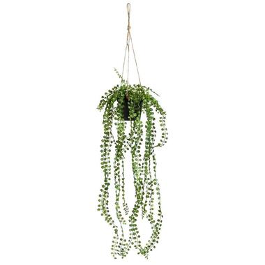 Kunsthangplant Ficus Pumila - groen - 60 cm - Leen Bakker