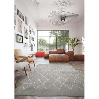 Vloerkleed Rivoli - grijs - 160x230 cm - Leen Bakker