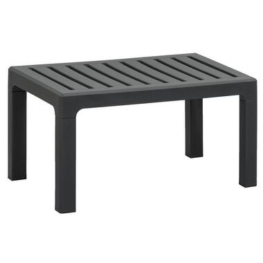 Loungetafel Nevada - antraciet - 69,5x48x37 cm - Leen Bakker