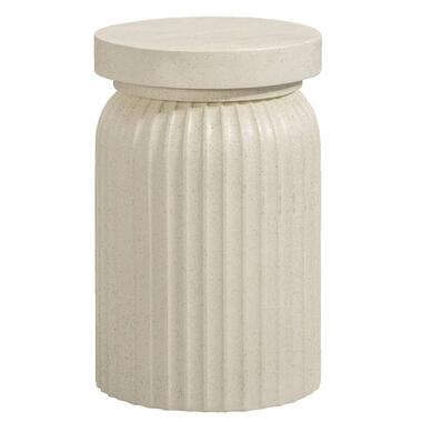 Bijzettafel Yanara - beige - 55,5x35x35 cm - Leen Bakker