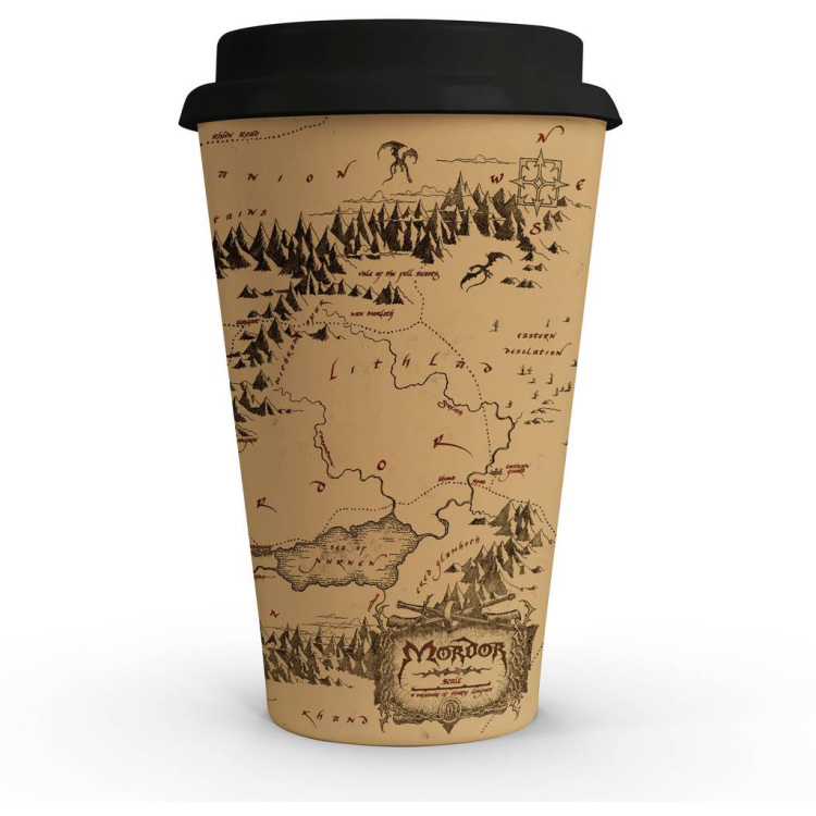 SD Toys Lord of the Rings: 20th Anniversary - Map Of Mordor Coffee Mug beker