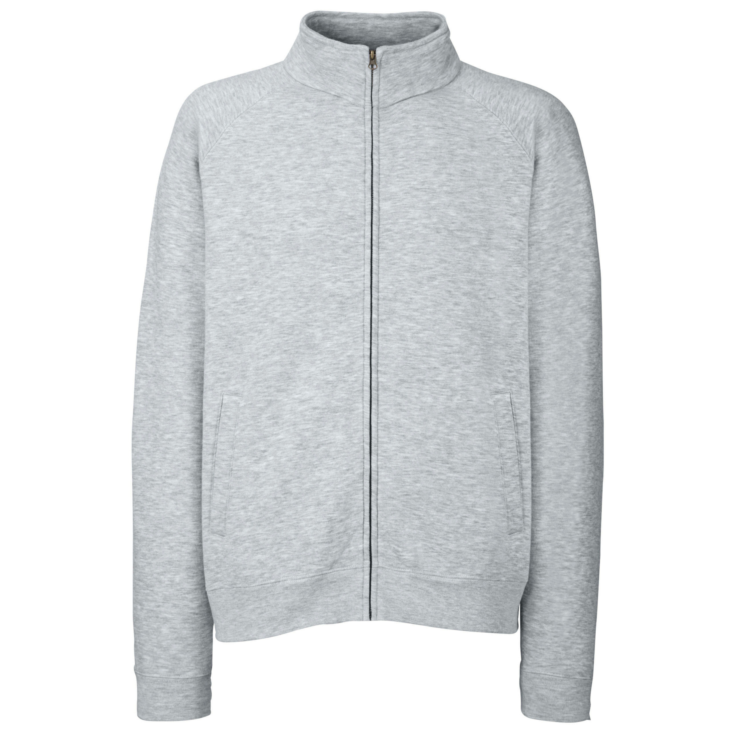 Fruit of the Loom premium sweat jacket/vest - grijs - katoen/polyester 2XL (EU 56) -