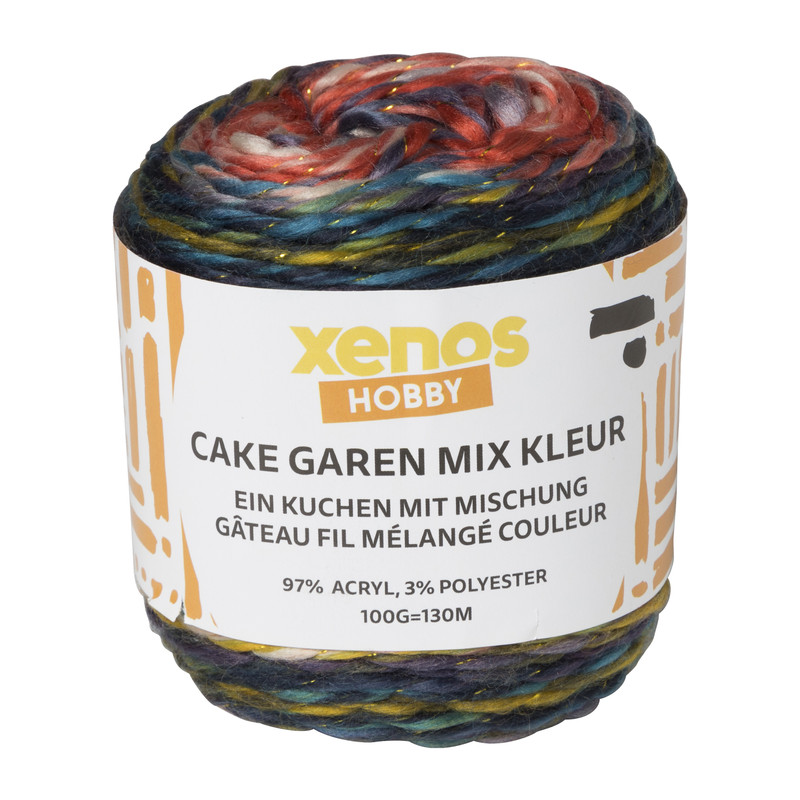Cake garen mix - multikleur - 100 gram