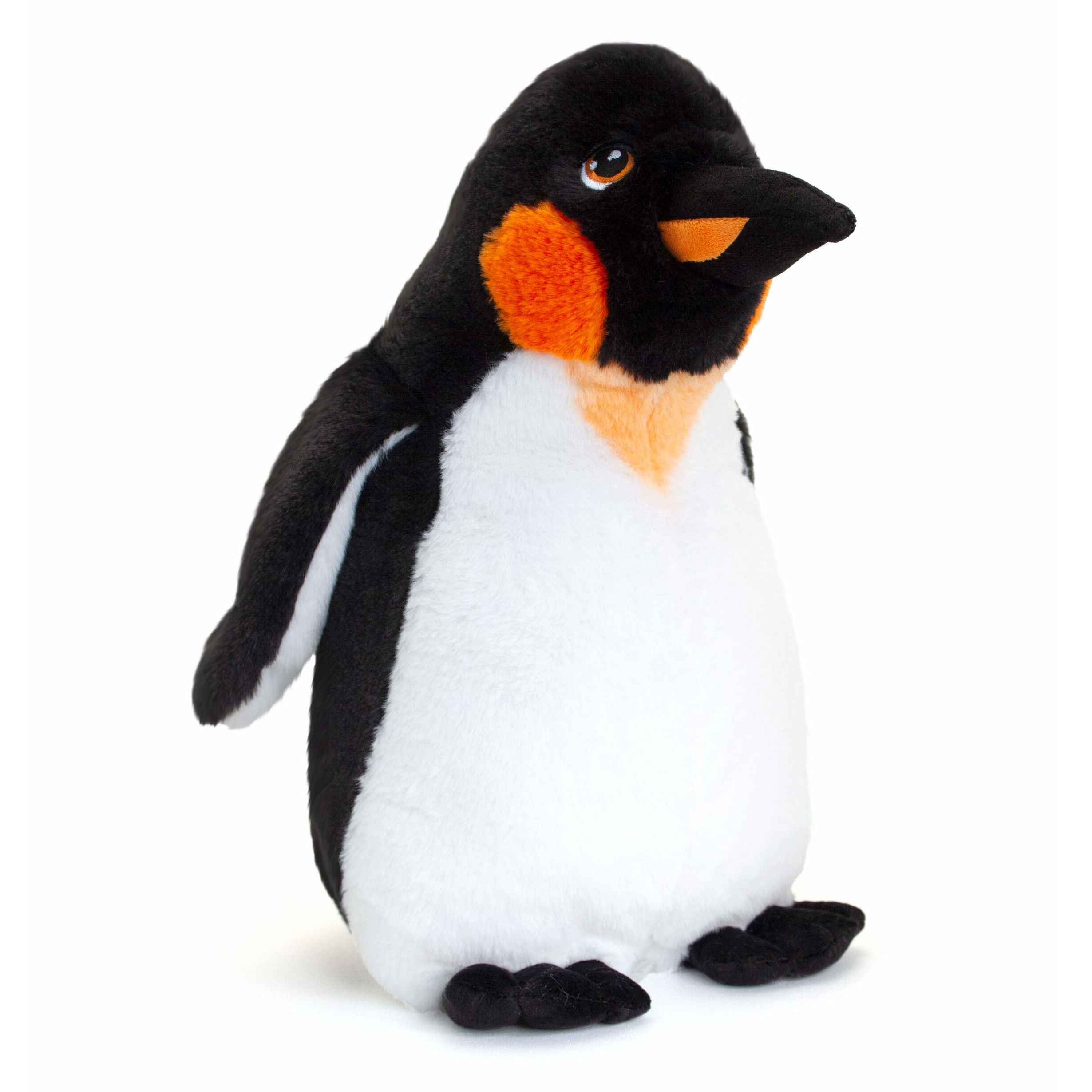Keel Toys pluche keizers pinguin knuffeldier - wit/zwart - staand - 40 cm -
