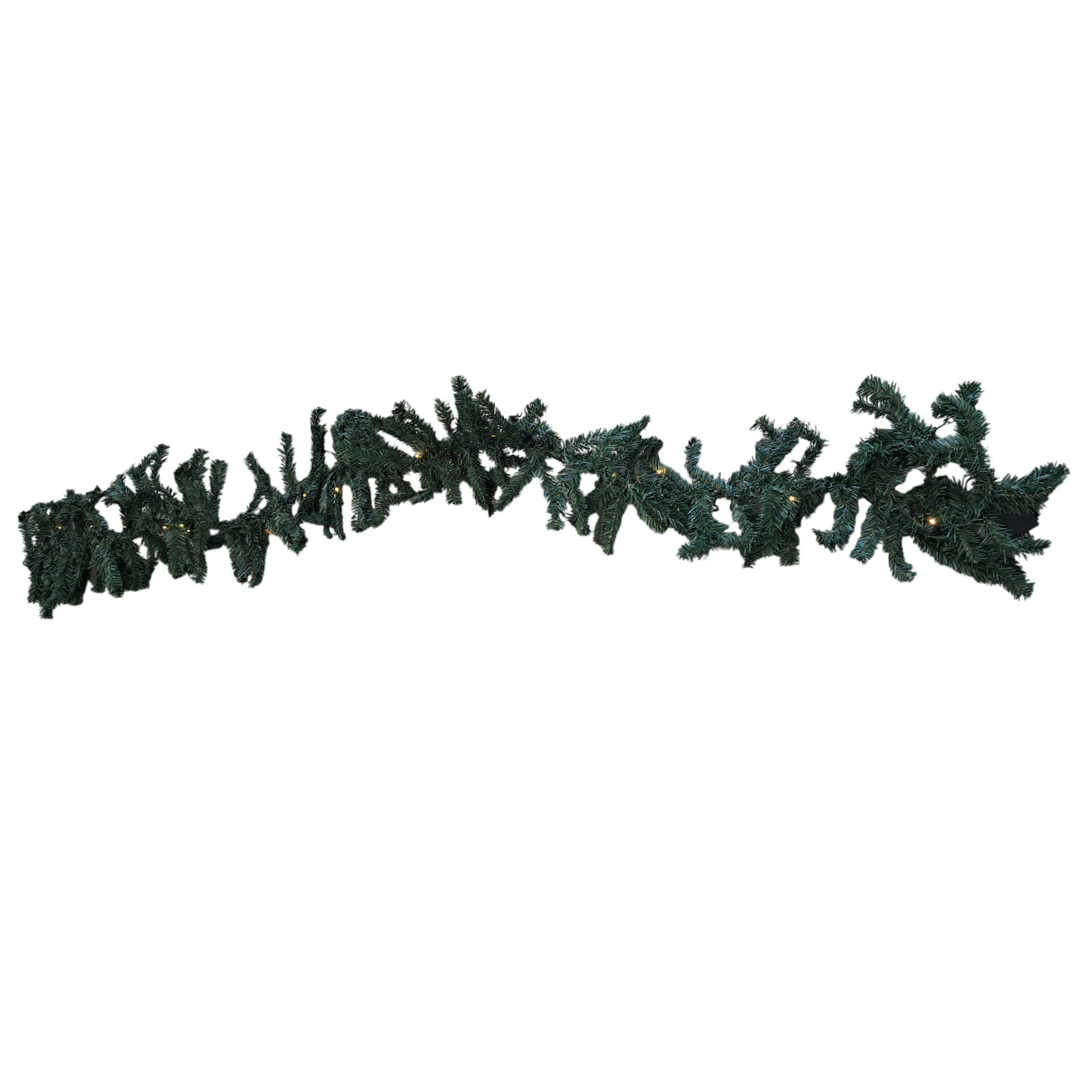 Dennenslinger/dennen guirlande - met verlichting - 30 LED lampjes - 270 cm -